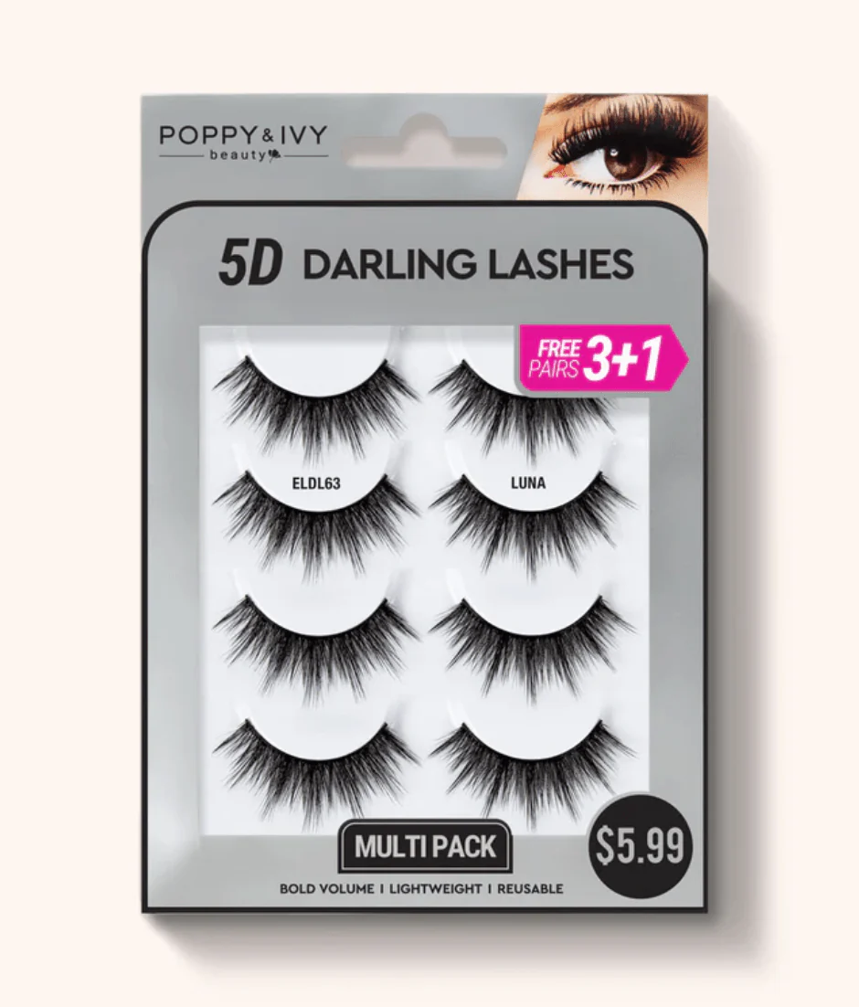 Poppy & Ivy 5D Darling Lashes - 4 Pairs - Image 3