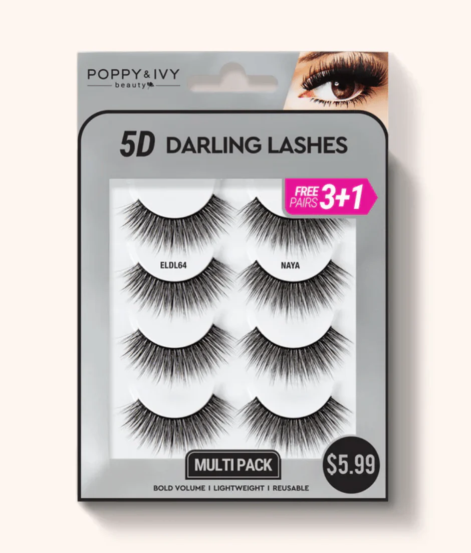 Poppy & Ivy 5D Darling Lashes - 4 Pairs - Image 4