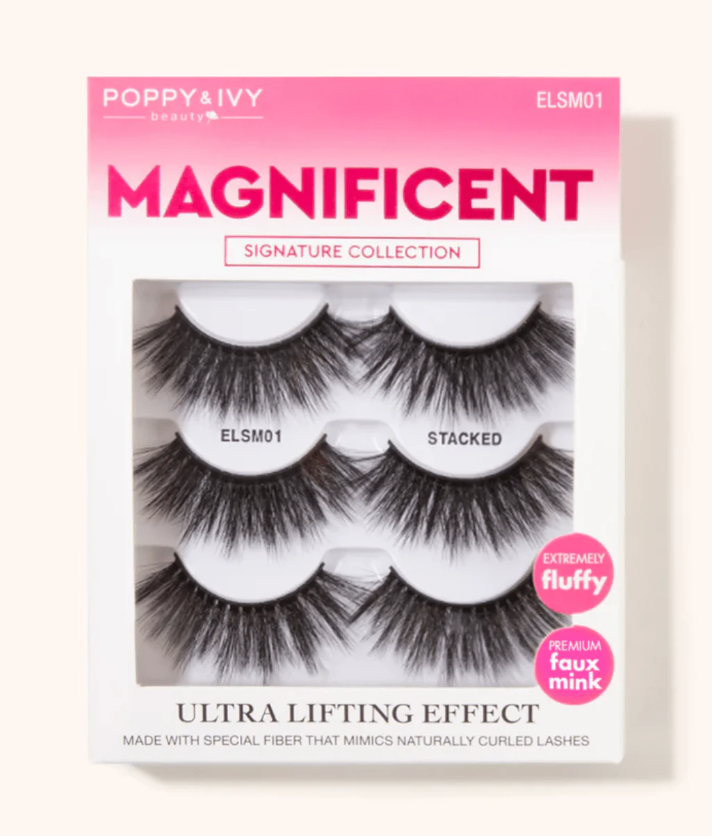 Poppy & Ivy Magnificent 10D Lash Multipack โ 3 Pairs