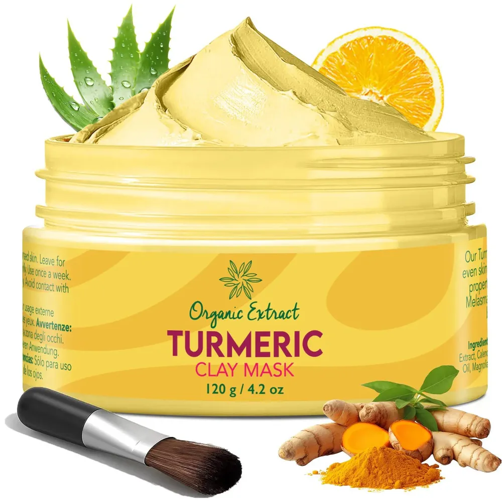 Organic Extract Turmeric Clay Mask - 4oz - Image 3