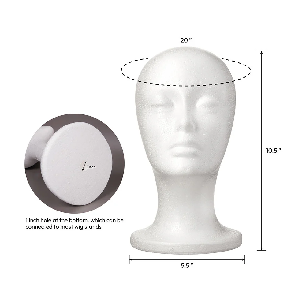 Premium Foam Mannequin Head - Image 3