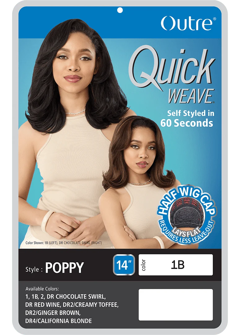 Quick Weave Synthetic Half Wig – Poppy - Image 6