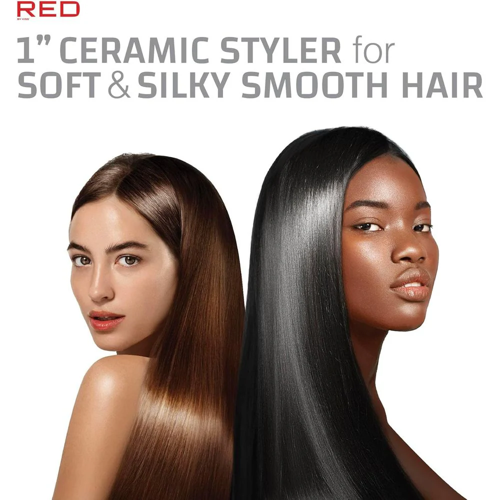 RED 1" Color Flat Iron β Hair Straightener - Image 8
