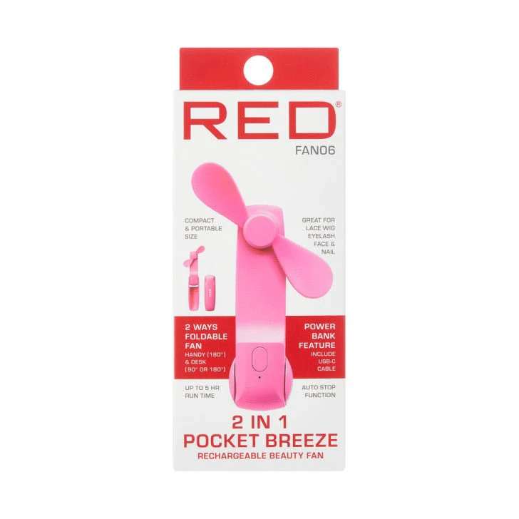 Red 2-in-1 Pocket Breezer - Image 3