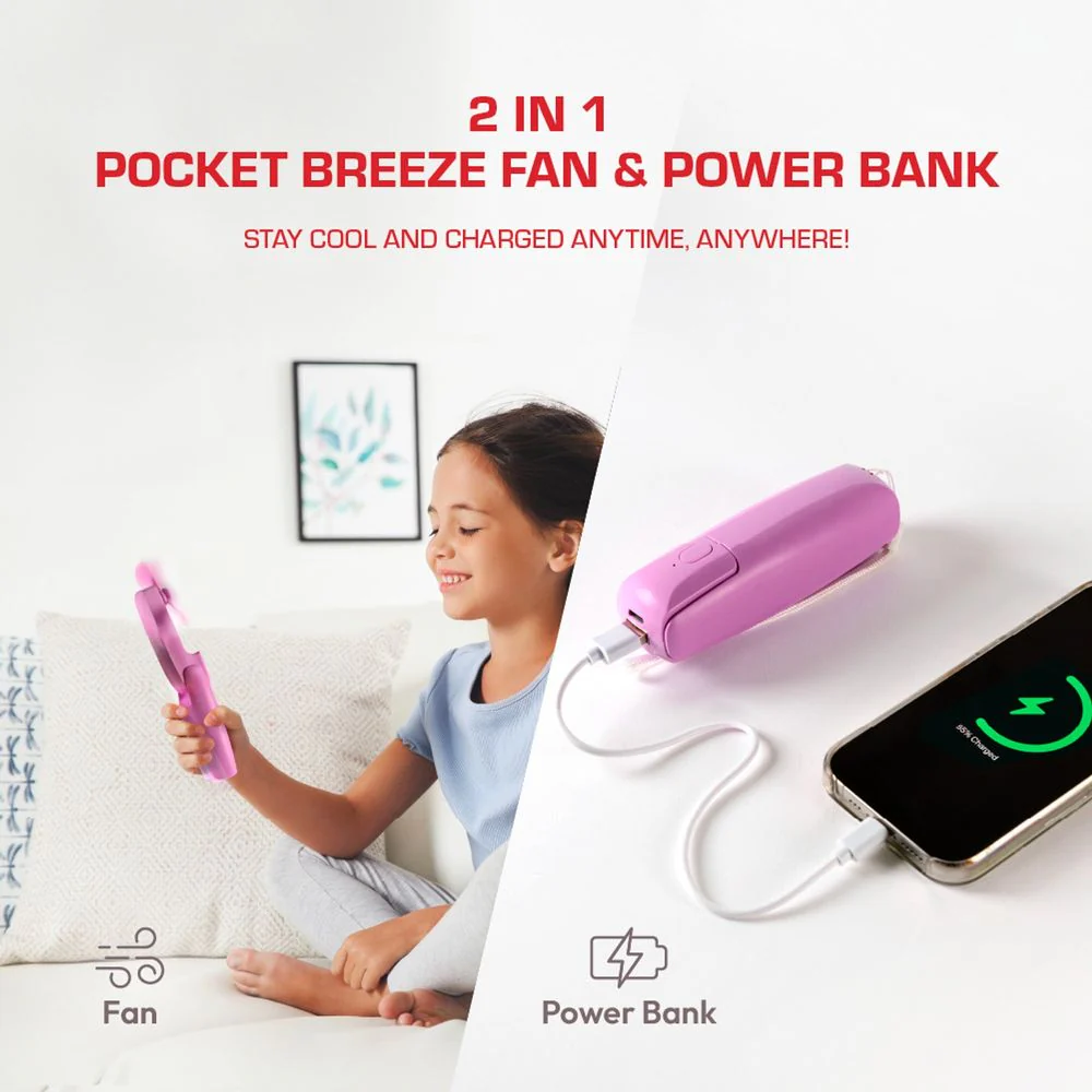 Red 2-in-1 Pocket Breezer - Image 4