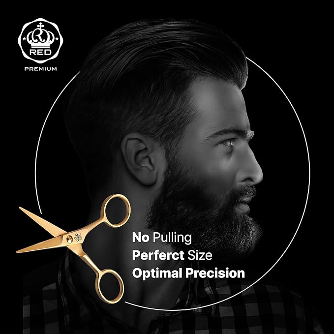 Red Premium Beard Shear β Gold - Image 4