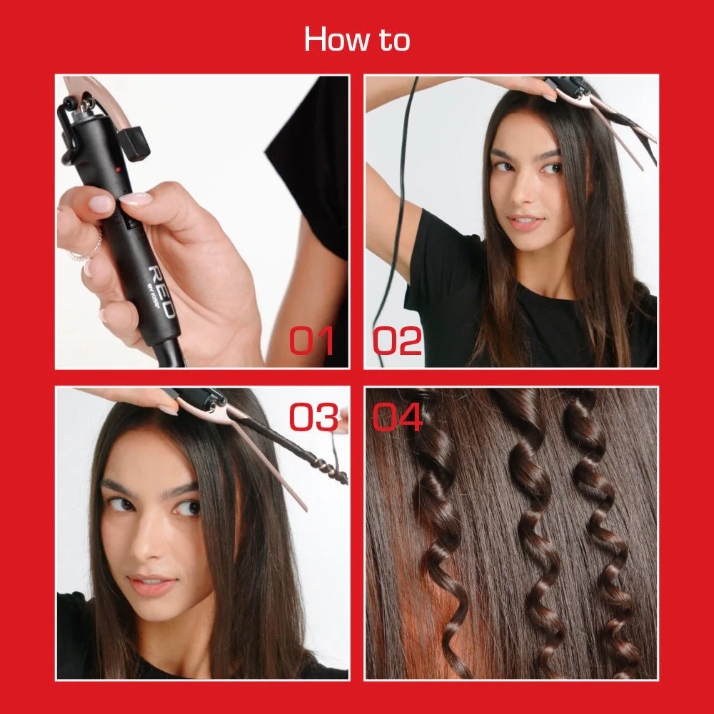 Red by Kiss 1/4-Inch Pencil Curling Iron CI11 - Image 5