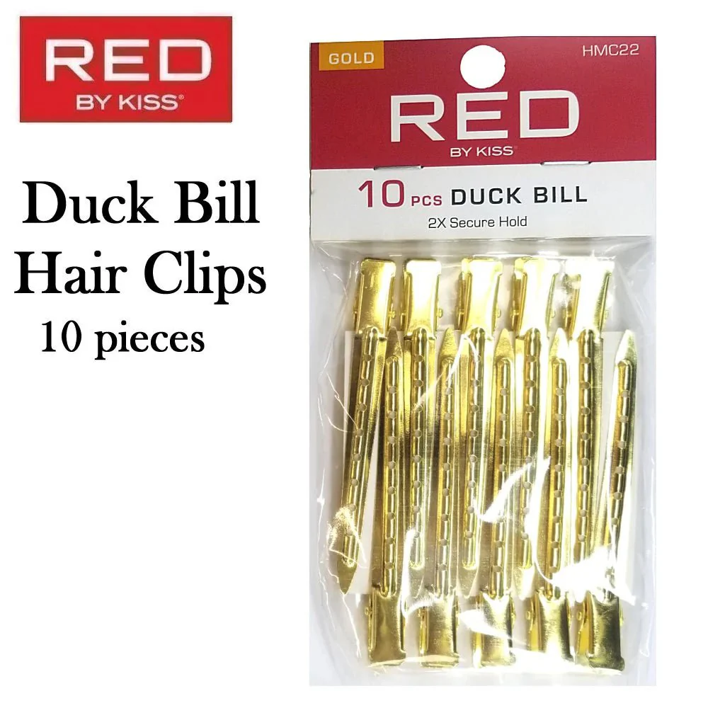 Red by Kiss 10 Pcs Duckbill Clips - 2X Secure Hold
