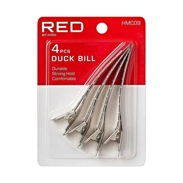 Red by Kiss 4 Pcs Duck Bill Clips