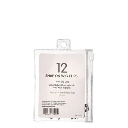 Red by Kiss 12 Pcs Snap-On Wig Clips β Large - Image 4