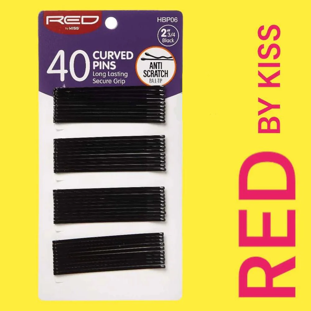 Red by Kiss 40 Pcs Bob Pins – 2¾" - Image 2