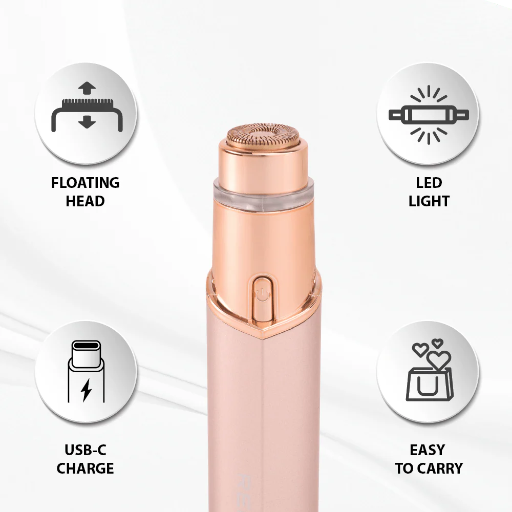 Red by Kiss 18K Gold Rechargeable Facial Hair Remover - Image 5