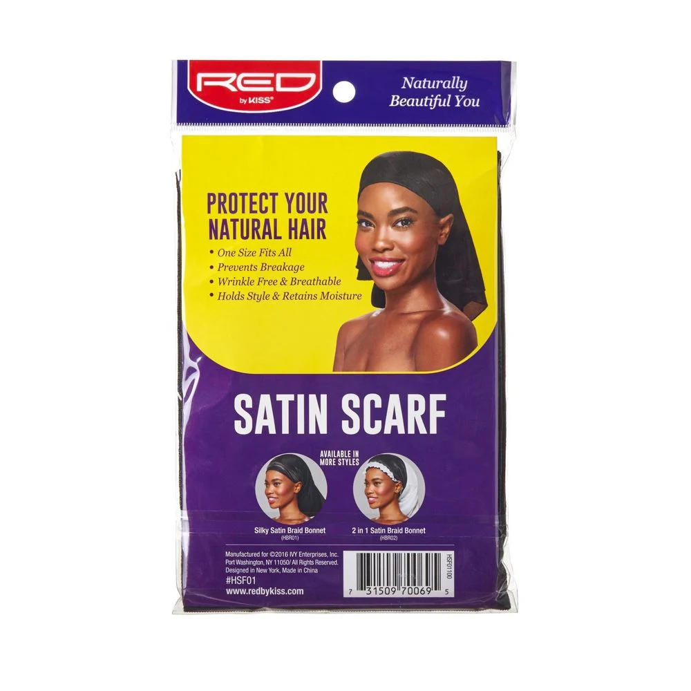 Red by Kiss Satin Scarf - Image 3