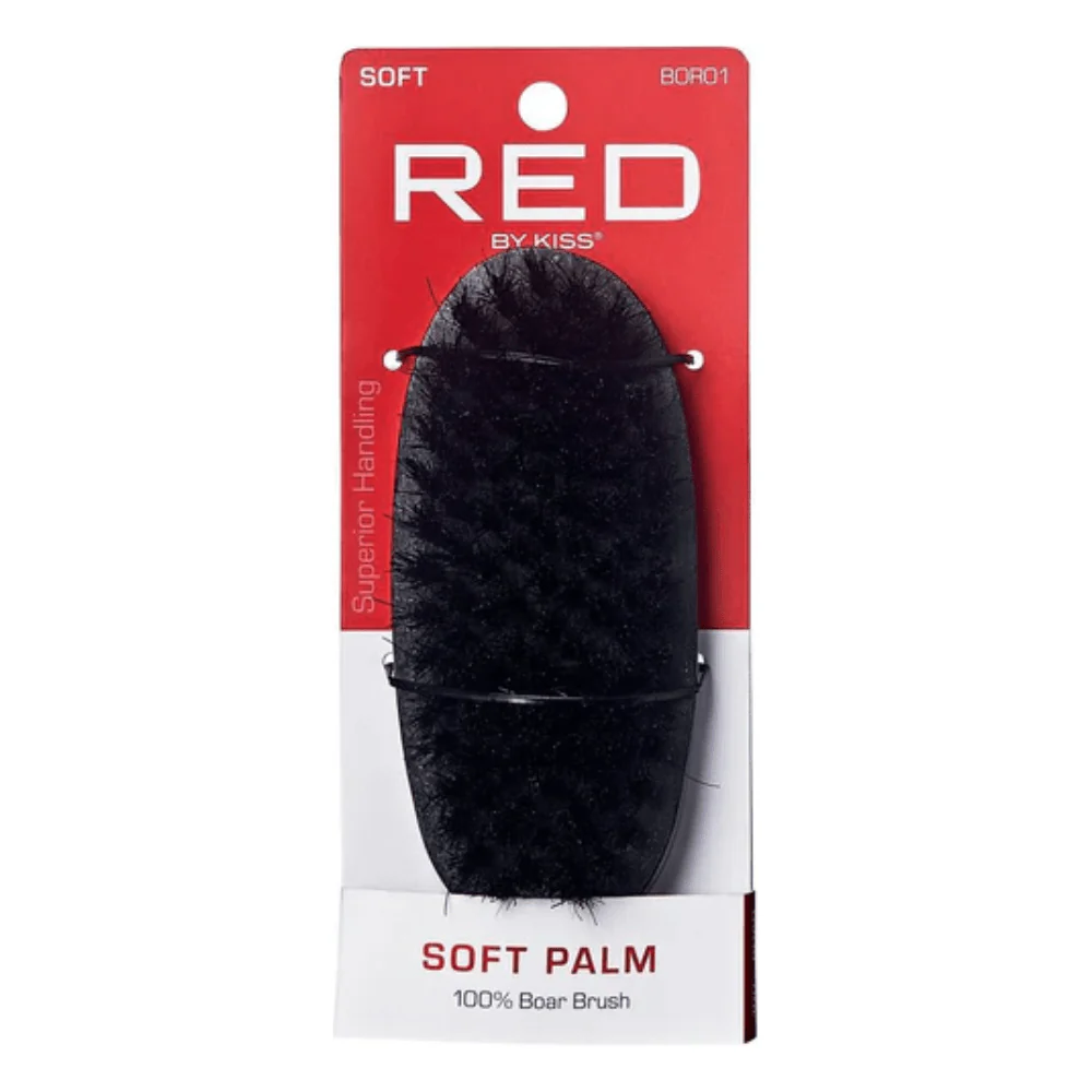 Red by Kiss Soft Palm Boar Brush ā Soft