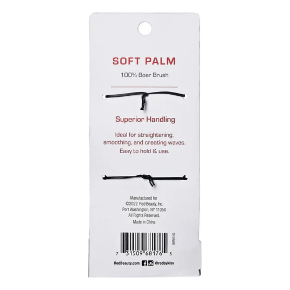 Red by Kiss Soft Palm Boar Brush ā Soft - Image 5