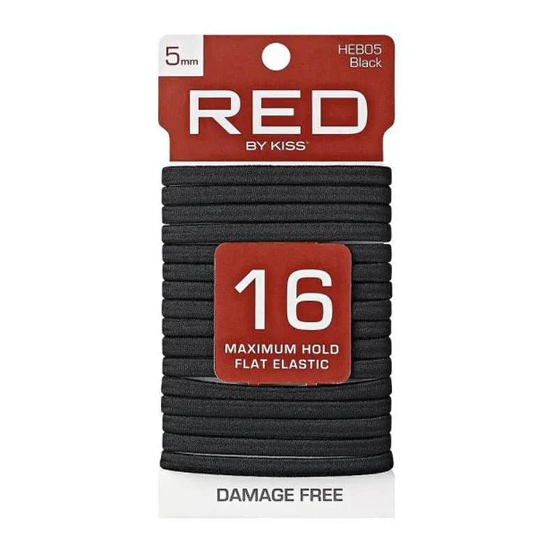 Red by Kiss 16 Pcs Maximum Hold Elastic Bands ā 5mm