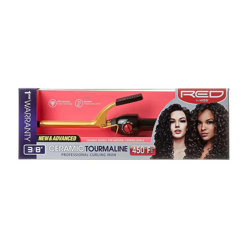 Red by Kiss 3/8" Ceramic Curling Iron