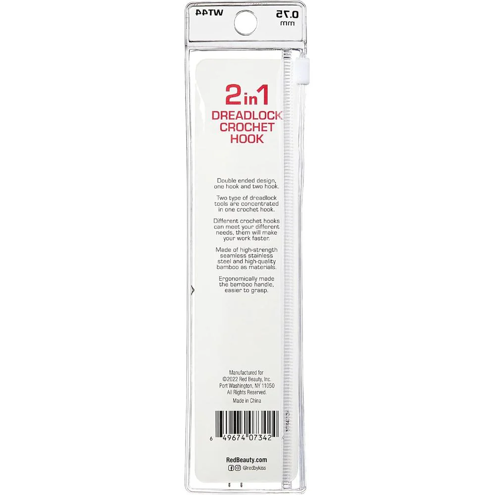 Red by Kiss 2-in-1 Crochet Hook – 0.75 mm - Image 2
