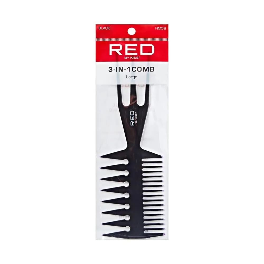 Red by Kiss 3-in-1 Comb โ Large