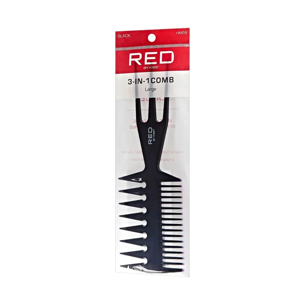 Red by Kiss 3-in-1 Comb โ Large - Image 2