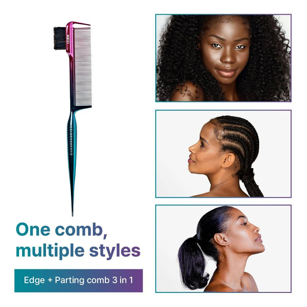 Red by Kiss 3-in-1 Edge & Parting Comb - Image 5