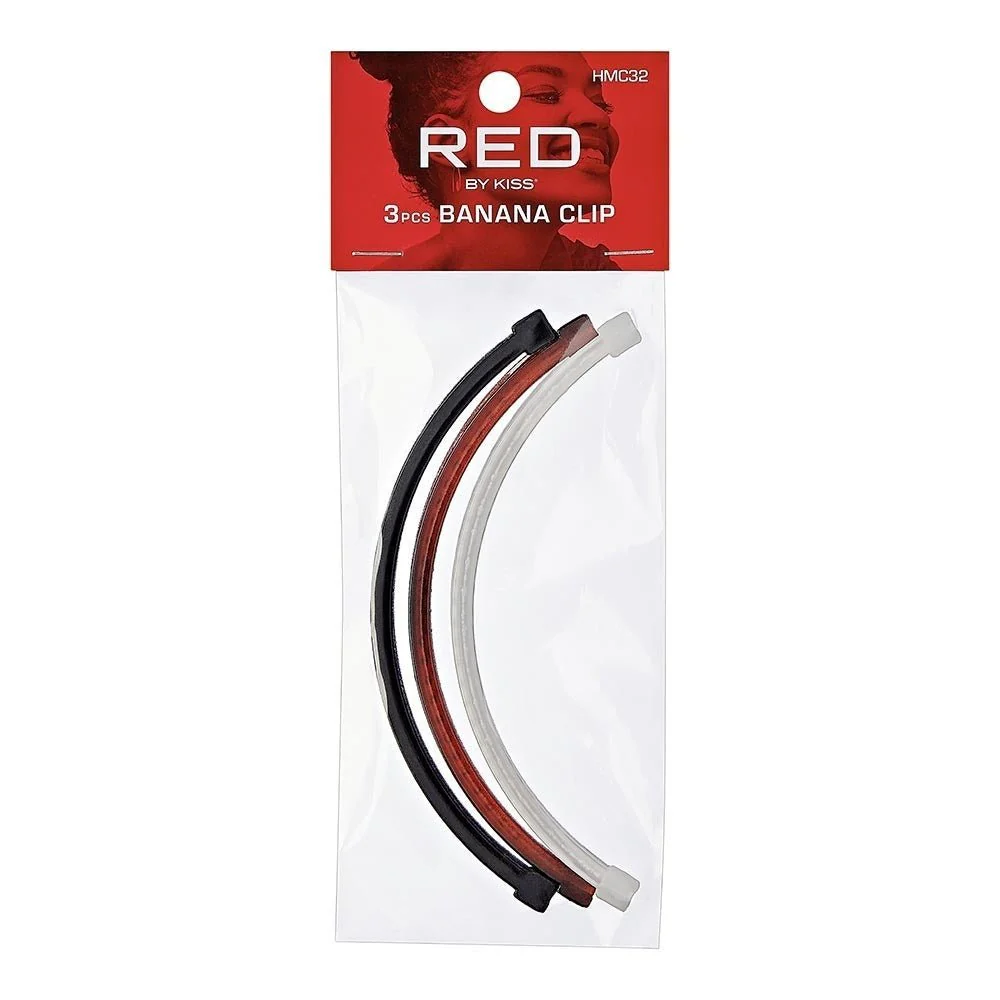 Red by Kiss 3-Piece Banana Clip Set β Strong Hold - Image 2