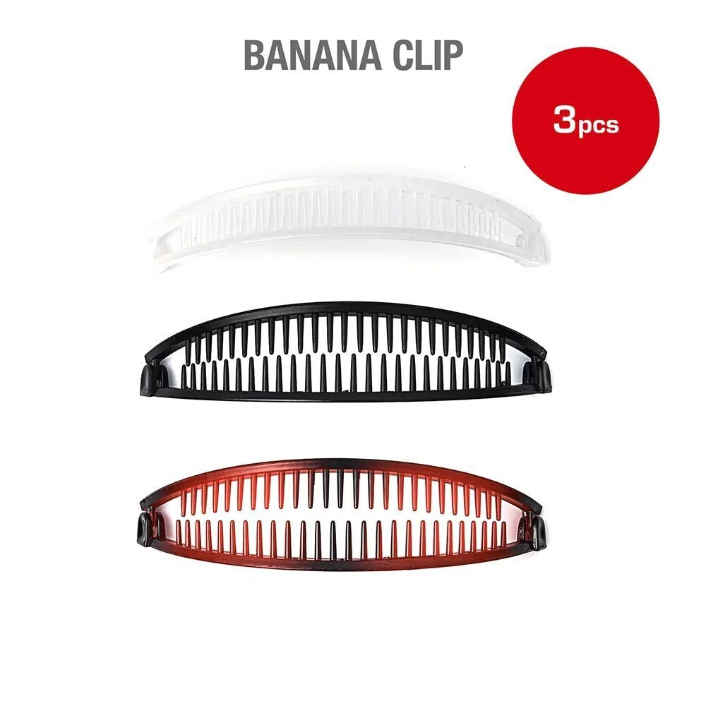 Red by Kiss 3-Piece Banana Clip Set β Strong Hold - Image 3