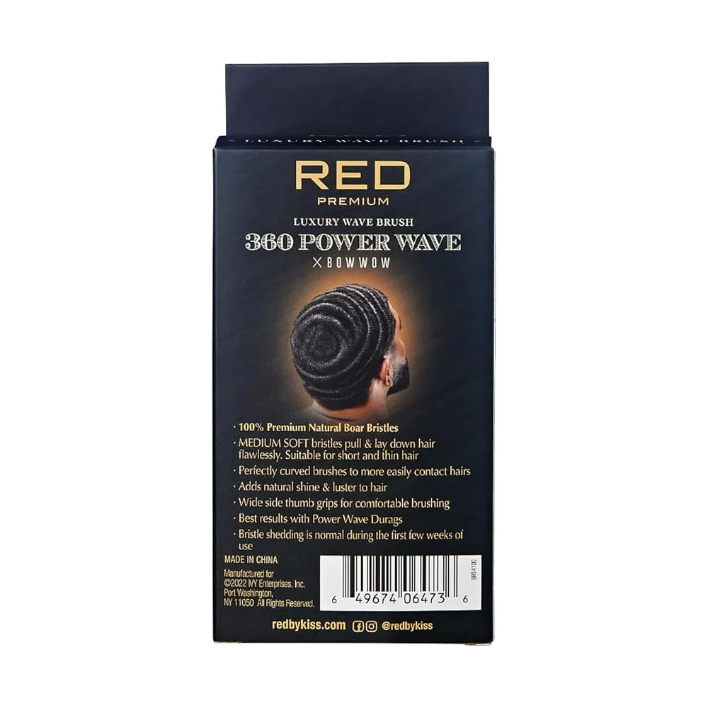 RED by KISS Premium 360 Power Wave Brush - Medium Bristles - Image 5
