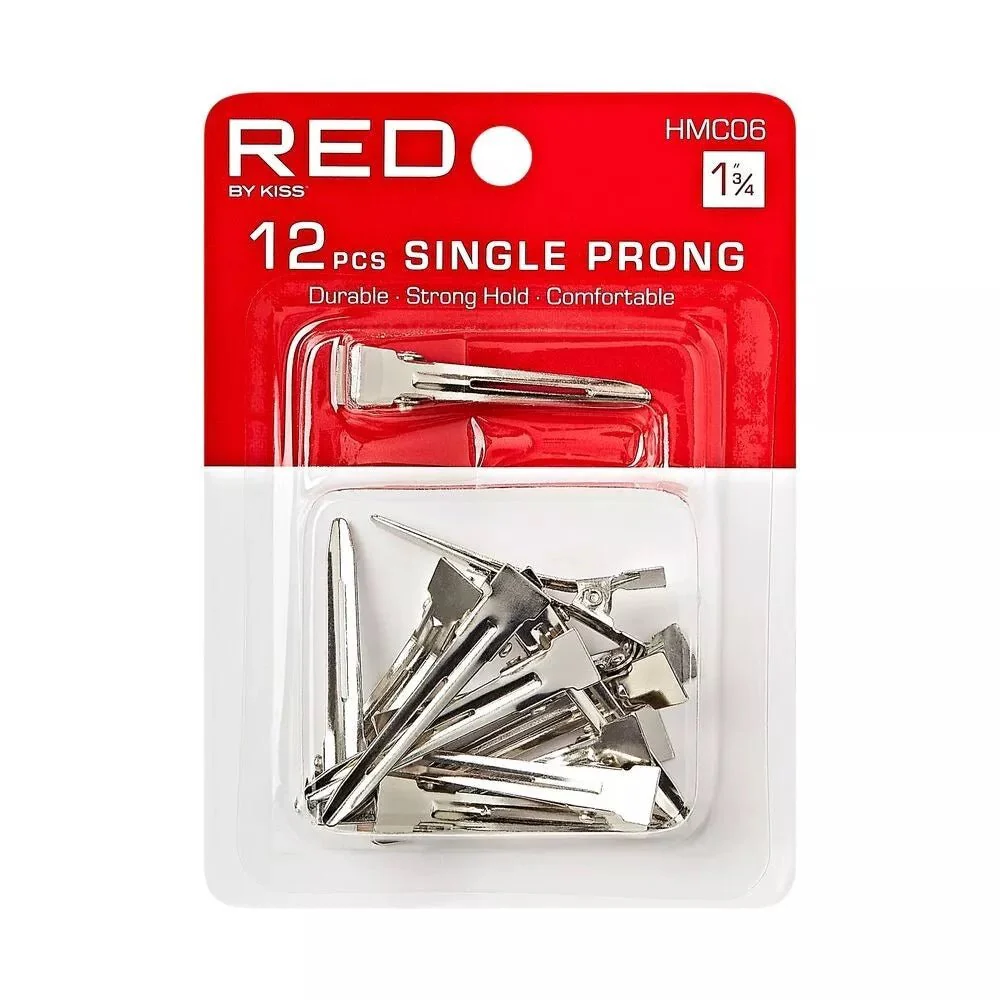 Red by Kiss 12 Pcs Single Prong Hair Pins - 1¾"