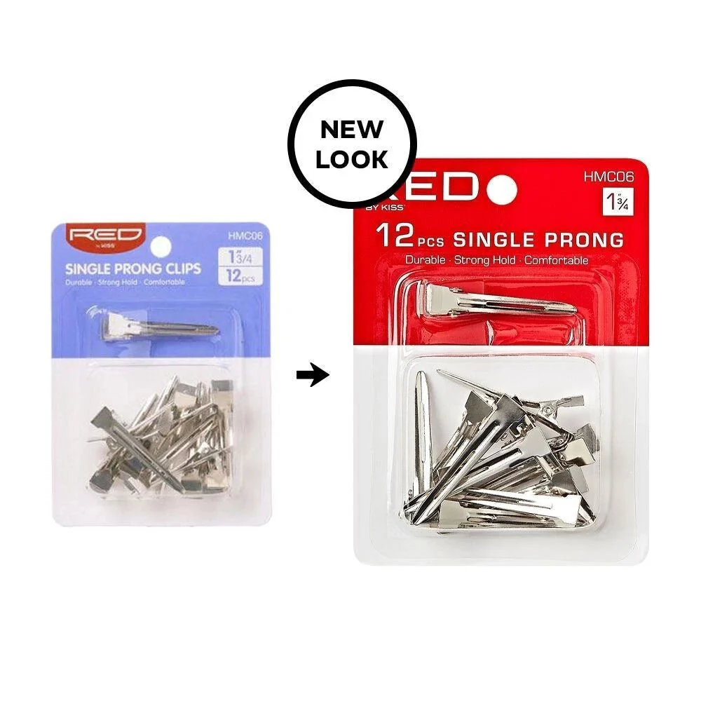 Red by Kiss 12 Pcs Single Prong Hair Pins - 1¾" - Image 2