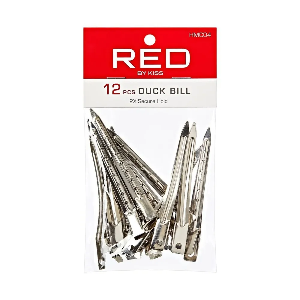 Red by Kiss 12 Pcs Duck Bill Clips โ 2X Secure Hold