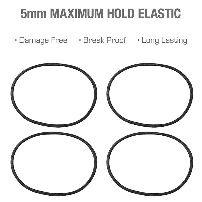 Red by Kiss Maximum Hold Elastic Hair Bands – 3mm - Image 6