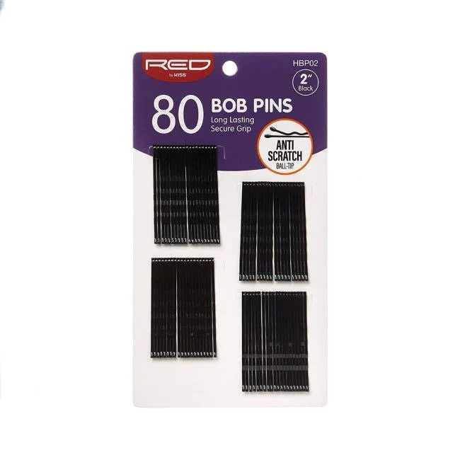 Red by Kiss 80 Pcs Bob Pins β 2"