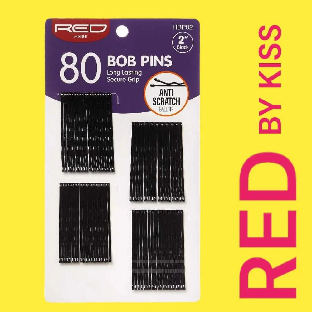 Red by Kiss 80 Pcs Bob Pins β 2" - Image 2