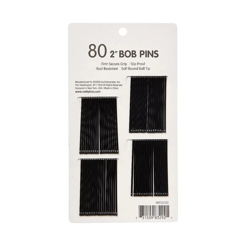 Red by Kiss 80 Pcs Bob Pins β 2" - Image 3