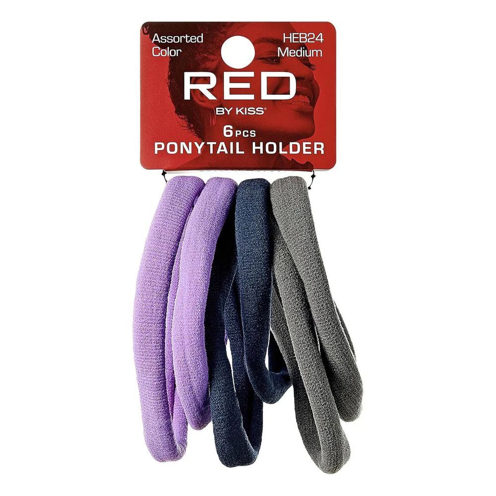 Red by Kiss Medium Ponytail Holders β 8pcs