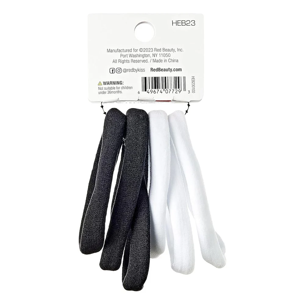 Red by Kiss Medium Ponytail Holders – 8pcs - Image 2