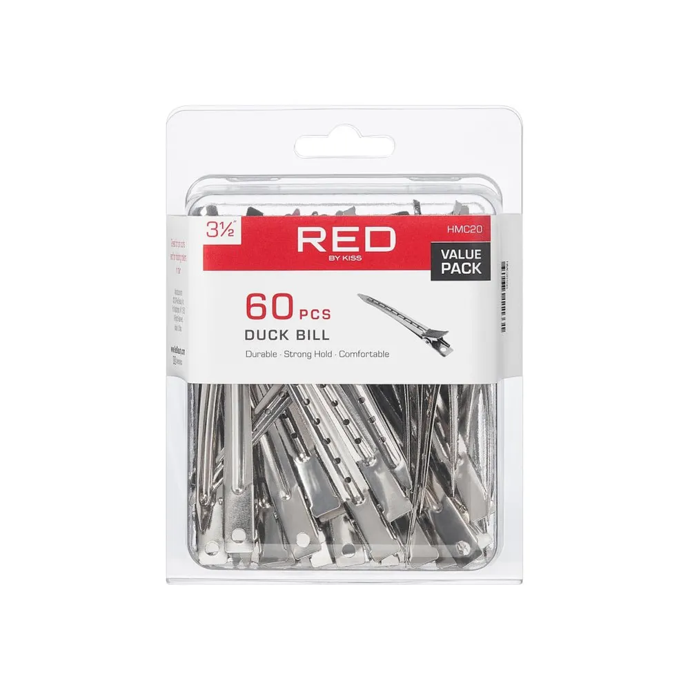 Red by Kiss 60 Pcs Duck Bill Clips – 3½" - Image 2