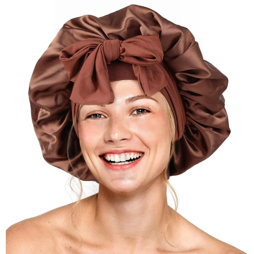 Red by Kiss Adjustable Satin Tie Bonnet - Image 5