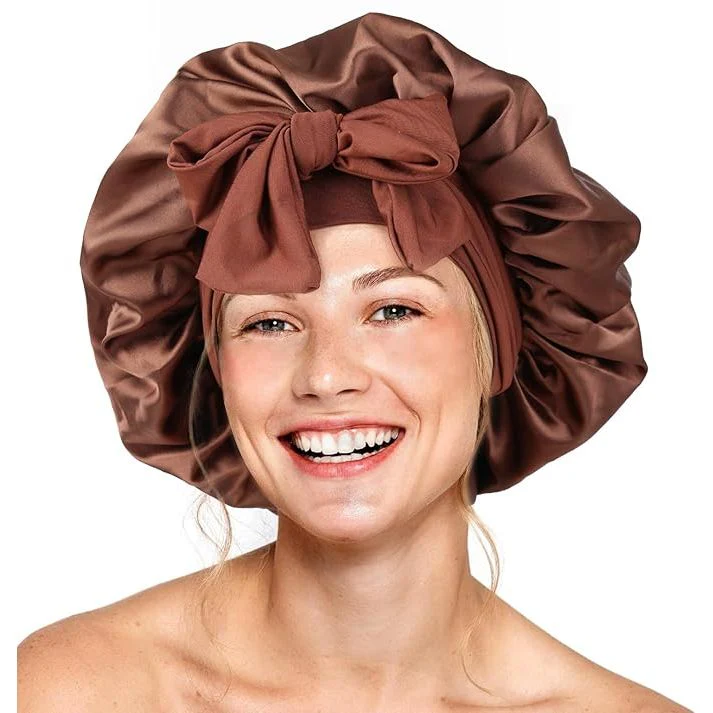 Red by Kiss Adjustable Satin Tie Bonnet - Image 6