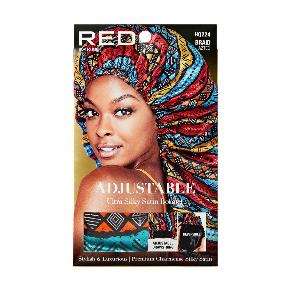 Red by Kiss Adjustable Ultra Silky Satin Bonnet - Image 3