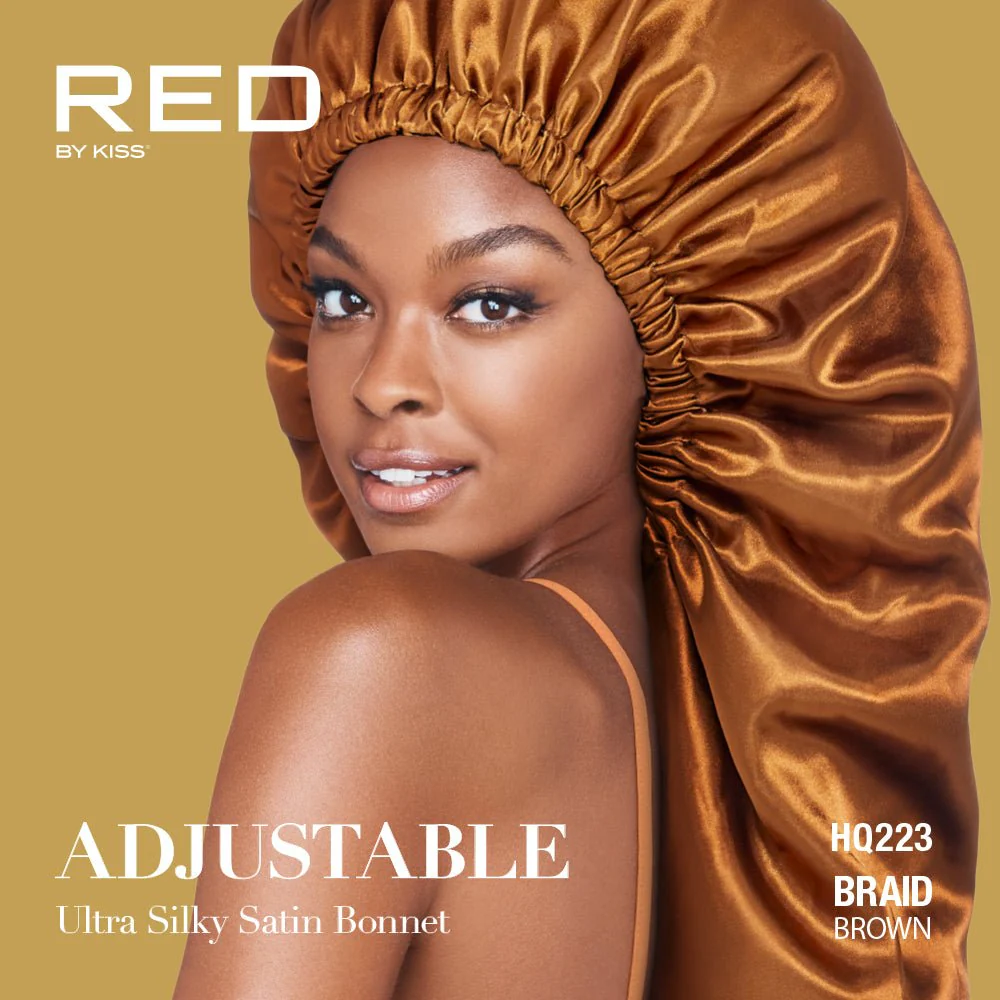 Red by Kiss Adjustable Ultra Silky Satin Bonnet - Image 4