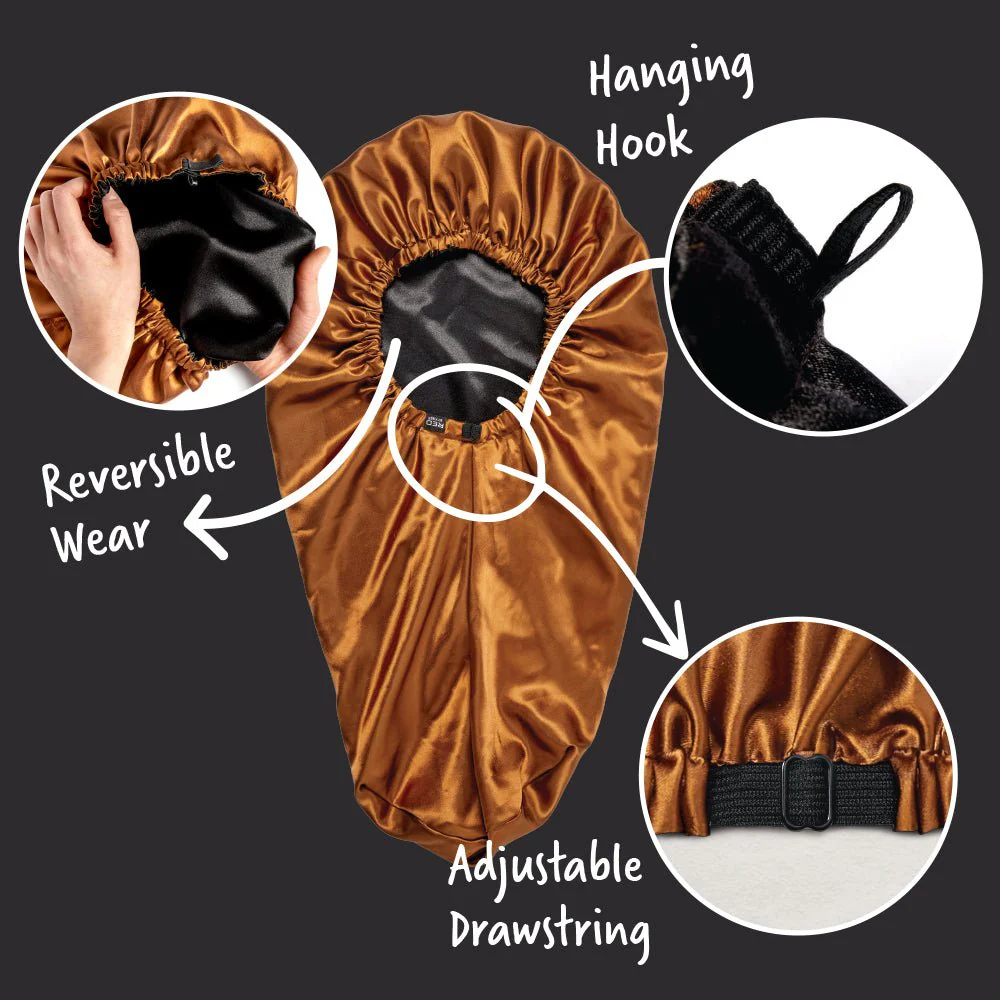 Red by Kiss Adjustable Ultra Silky Satin Bonnet - Image 6