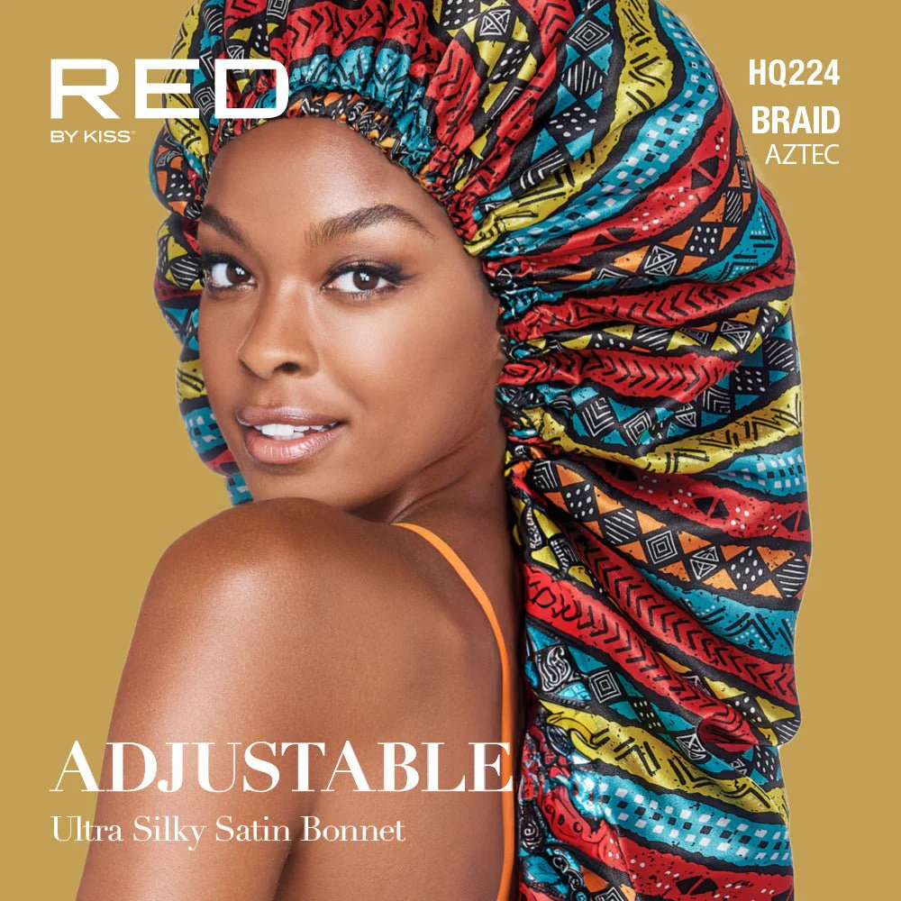 Red by Kiss Adjustable Ultra Silky Satin Bonnet - Image 7