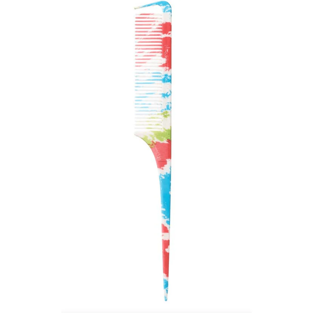 Red by Kiss Parting Pin Tail Comb โ Red Tie Dye - Image 3