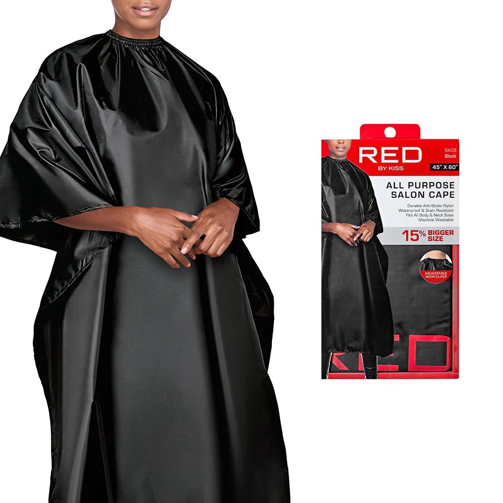 Red by Kiss All Purpose Salon Nylon Cape - Image 3