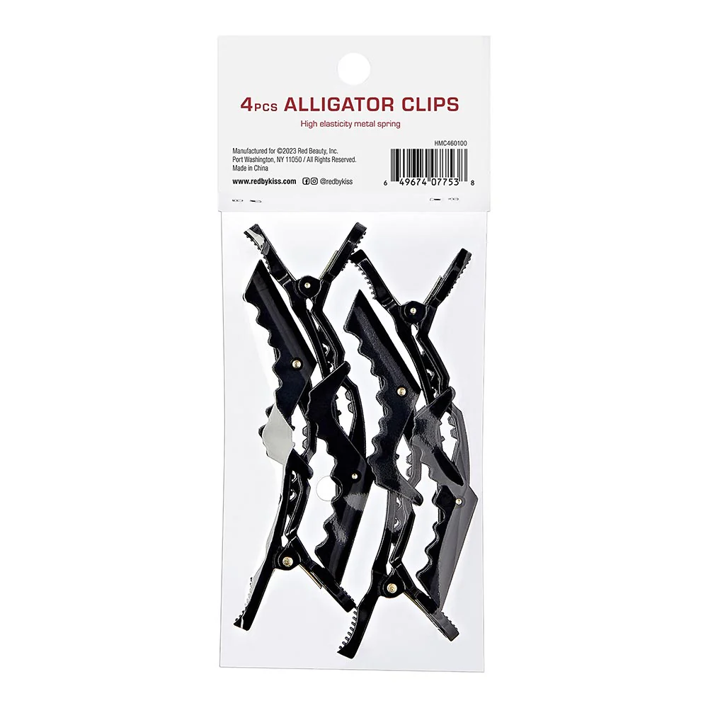 Red by Kiss Alligator Clip 4pcs - Image 2