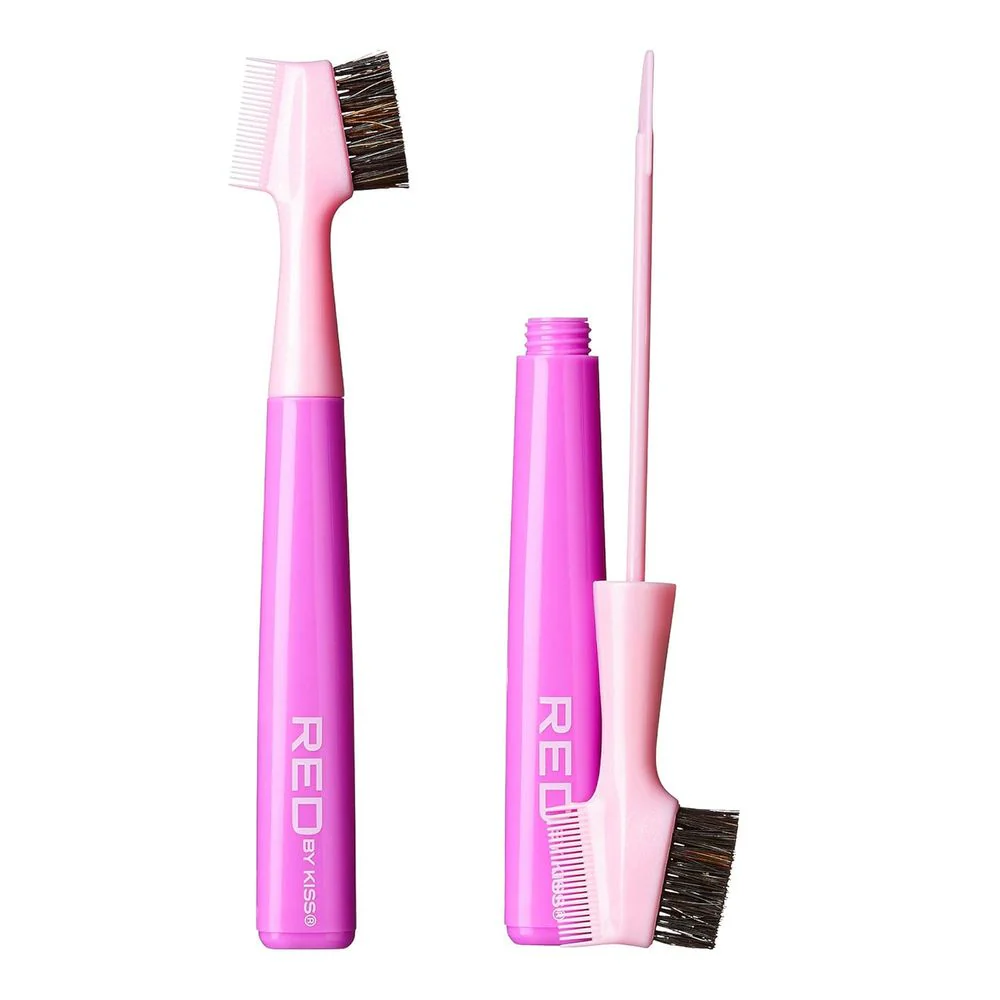 Red by Kiss Sweet Peach Edge Brush + Edge Fixer – Dual-Sided Brush - Image 2