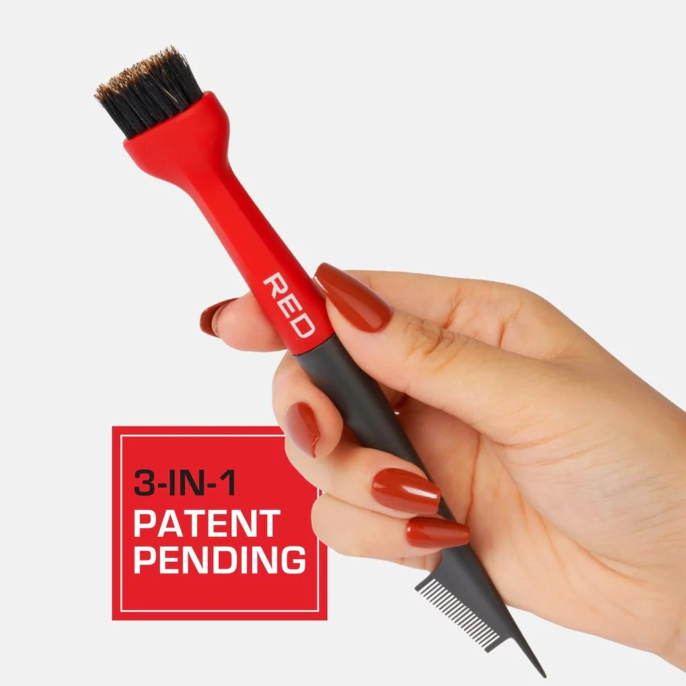 Red by Kiss Angled Edge Pro Brush – Firm Dual-Sided Brush - Image 3