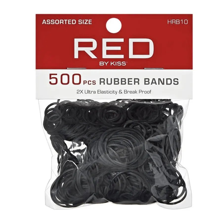 Red by Kiss Assorted Size Rubber Bands β 500pcs